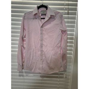 Thomas‎ Pink Stretch Long Sleeve Button Up Shirt - Size 15.5